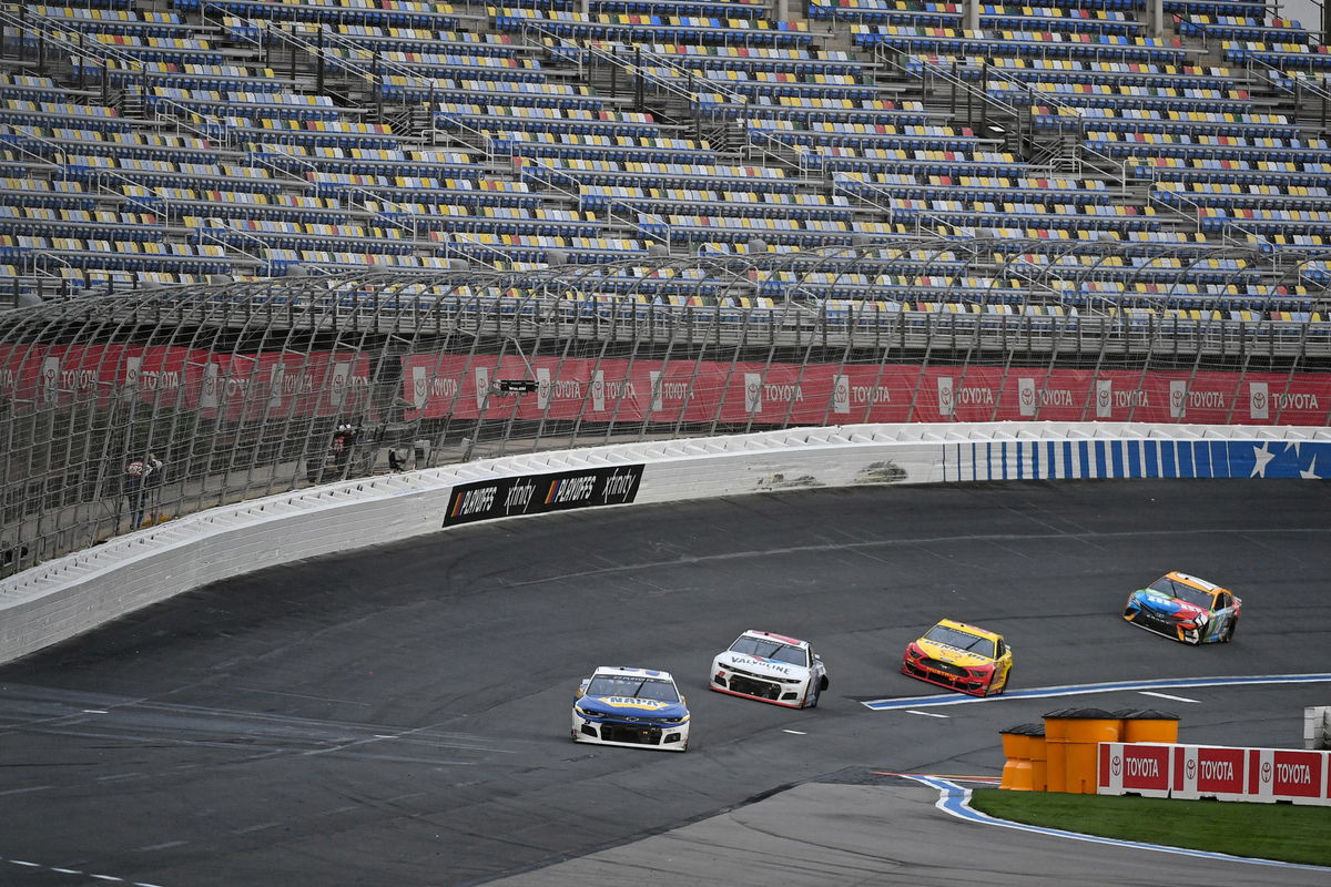 Kyle Busch in action in NASCAR Cup Series