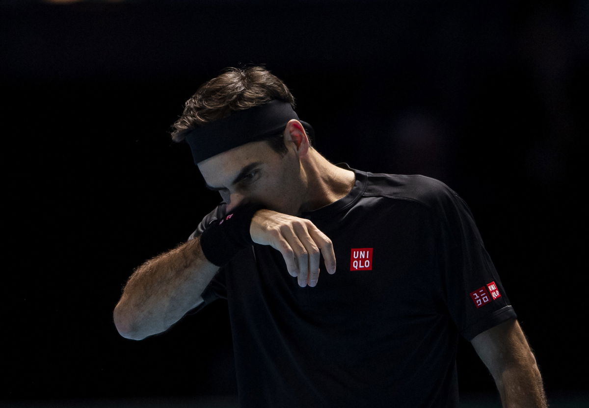 Roger Federer at the Nitto ATP Finals