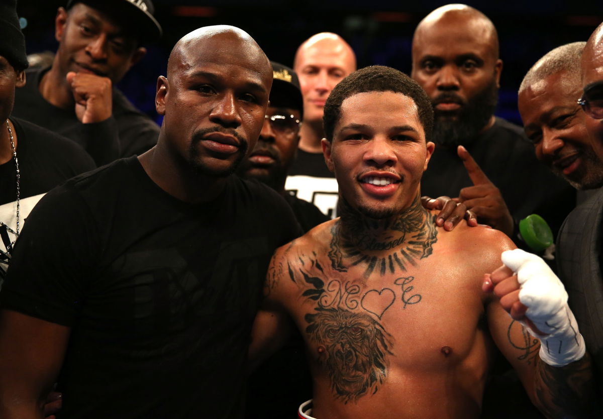 Floyd Mayweather and Gervonta Davis Smiling