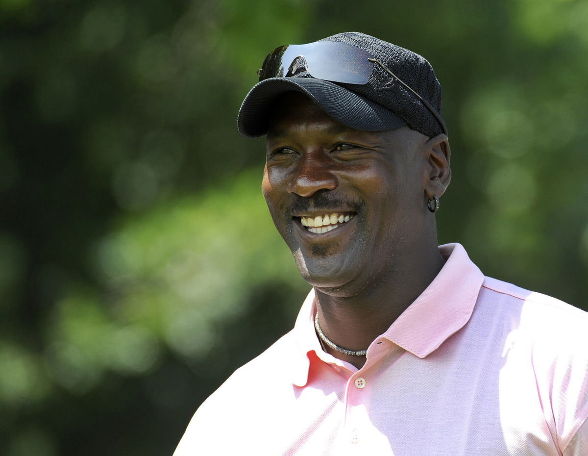 Michael Jordan during a PGA Tour