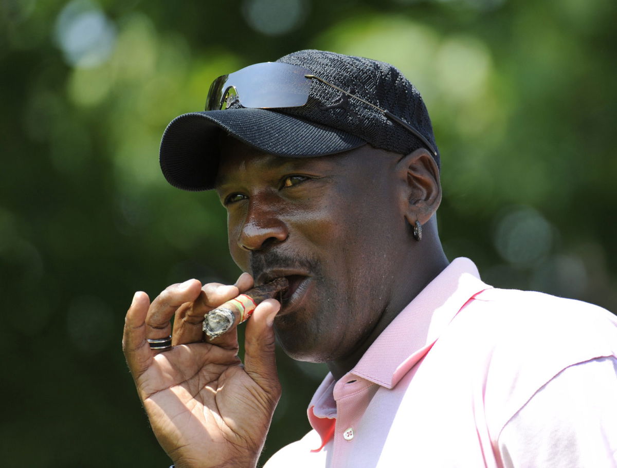 Michael Jordan during a PGA Tour