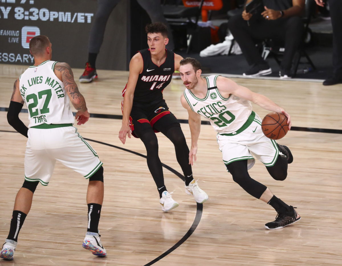 Boston Celtics forward Gordon Hayward vs Miami Heat in 2020 NBA Playoffs