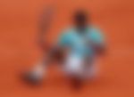 Gael Monfils reacts during his match at French Open 2020