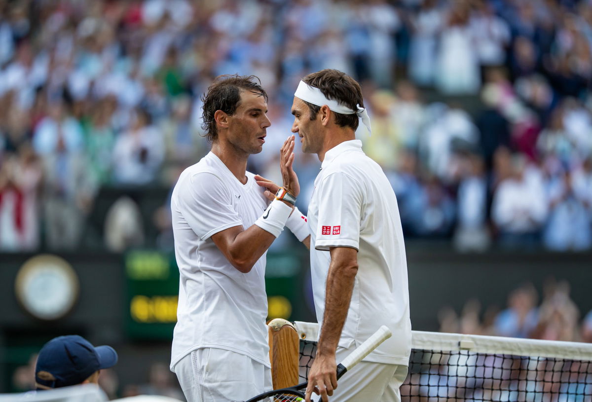 Rafael Nadal and Roger Federer