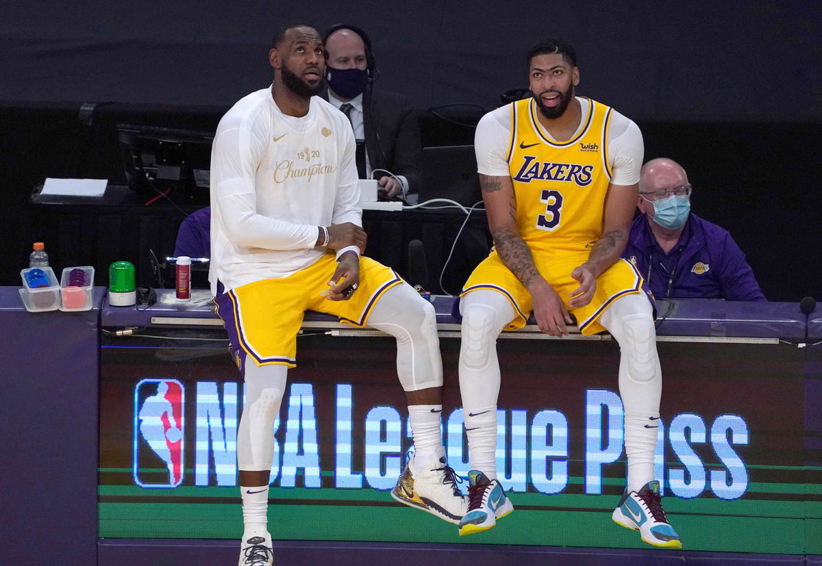 Los Angeles Lakers duo LeBron James and Anthony Davis