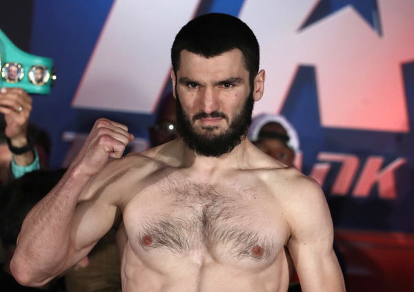 Artur Beterbiev and Oleksandr Gvozdyk weigh in before WBO light heavyweight title fight