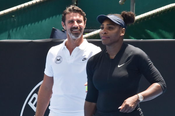 Tennis super star Serena Williams with her coach  Patrick