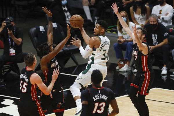 NBA: Playoffs-Milwaukee Bucks at Miami Heat