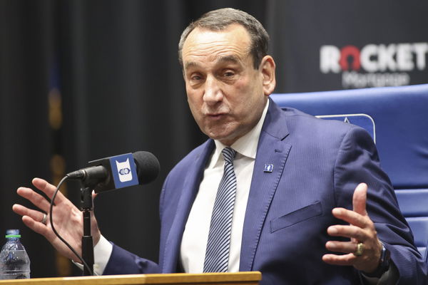 NCAA Basketball: Duke&#8217;s Head Coach Mike Krzyzewski Press Conference