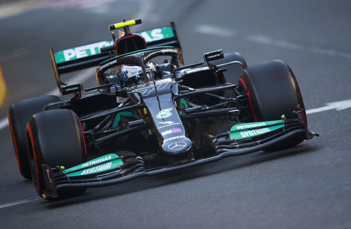 Mercedes driver Valtteri Bottas at the Azerbaijan Grand Prix