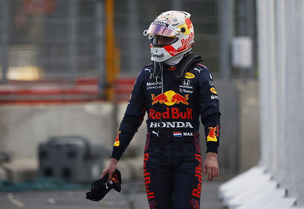 Twitter Goes Crazy As Max Verstappen Spectacularly Crashes Out Of The Lead In Baku Essentiallysports