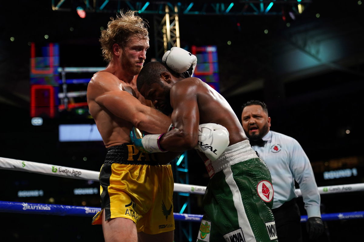 Logan Paul and Floyd Mayweather