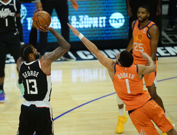 WATCH: Paul George Hits Audacious Three-Pointer From Half Court During Clippers Game 3 Win Over ...