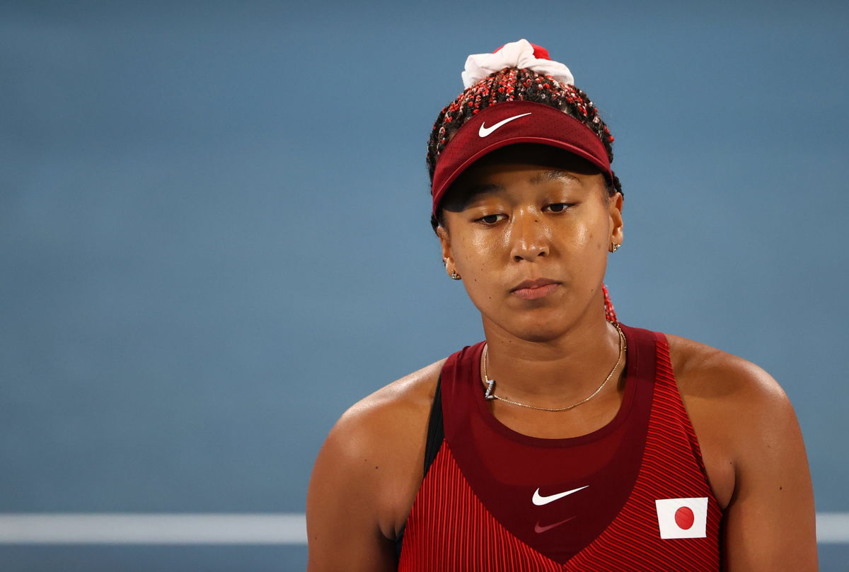 Naomi Osaka during her match at Tokyo Olympics 2020