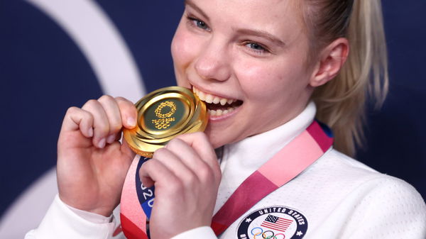 Gymnastics &#8211; Artistic &#8211; Women&#8217;s Floor Exercise &#8211; Medal Ceremony