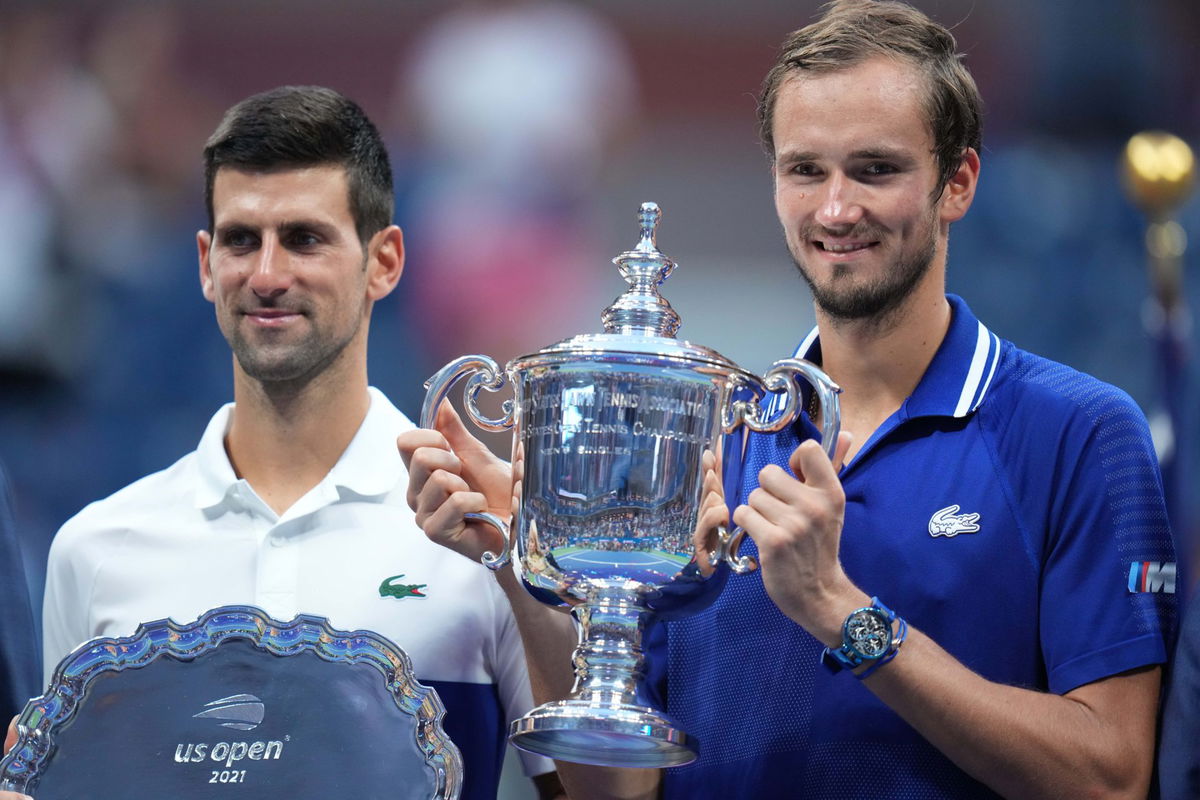 Novak Djokovic and Daniil Medvedev