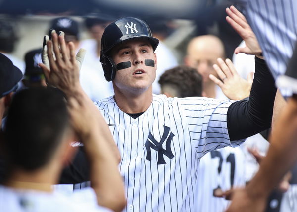 Anthony Rizzo during a game for the New York Yankees