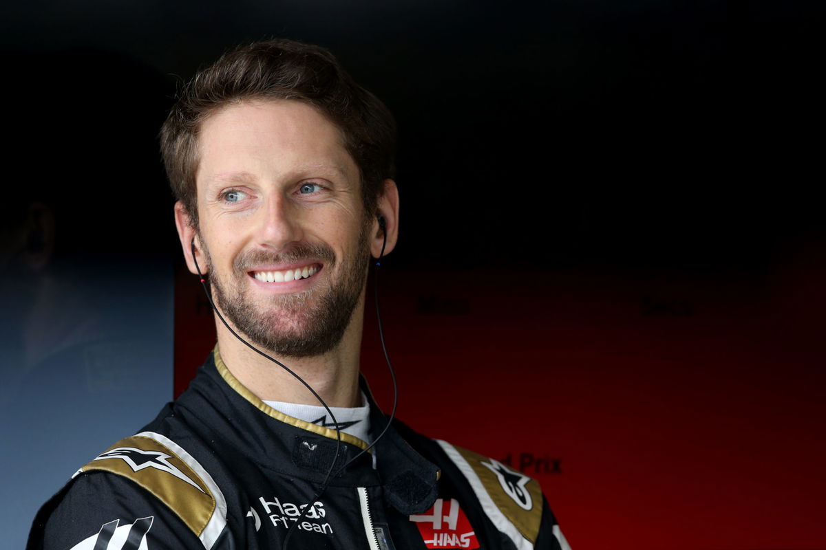 Romain Grosjean is all smiles ahead of the race in Brazil