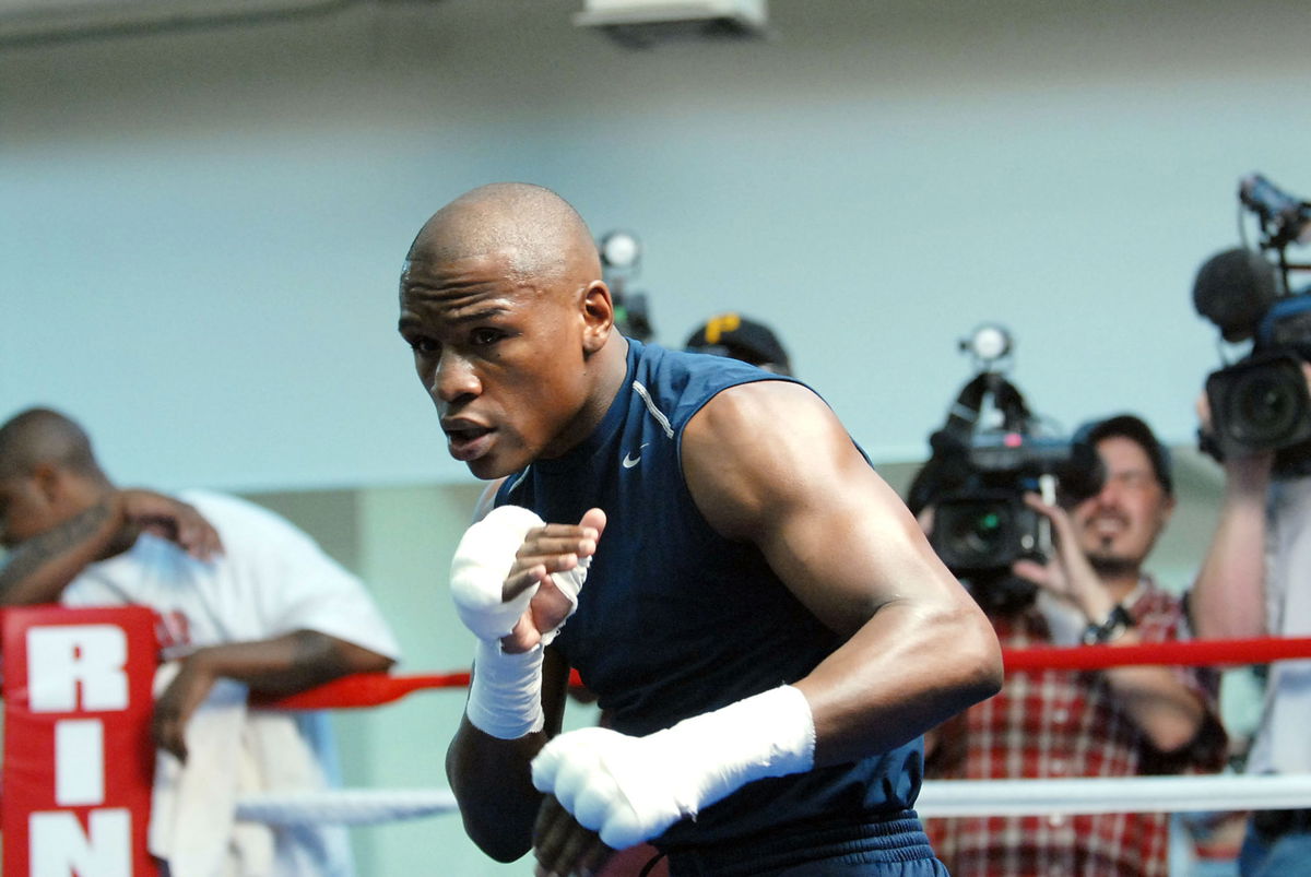 Floyd Mayweather training