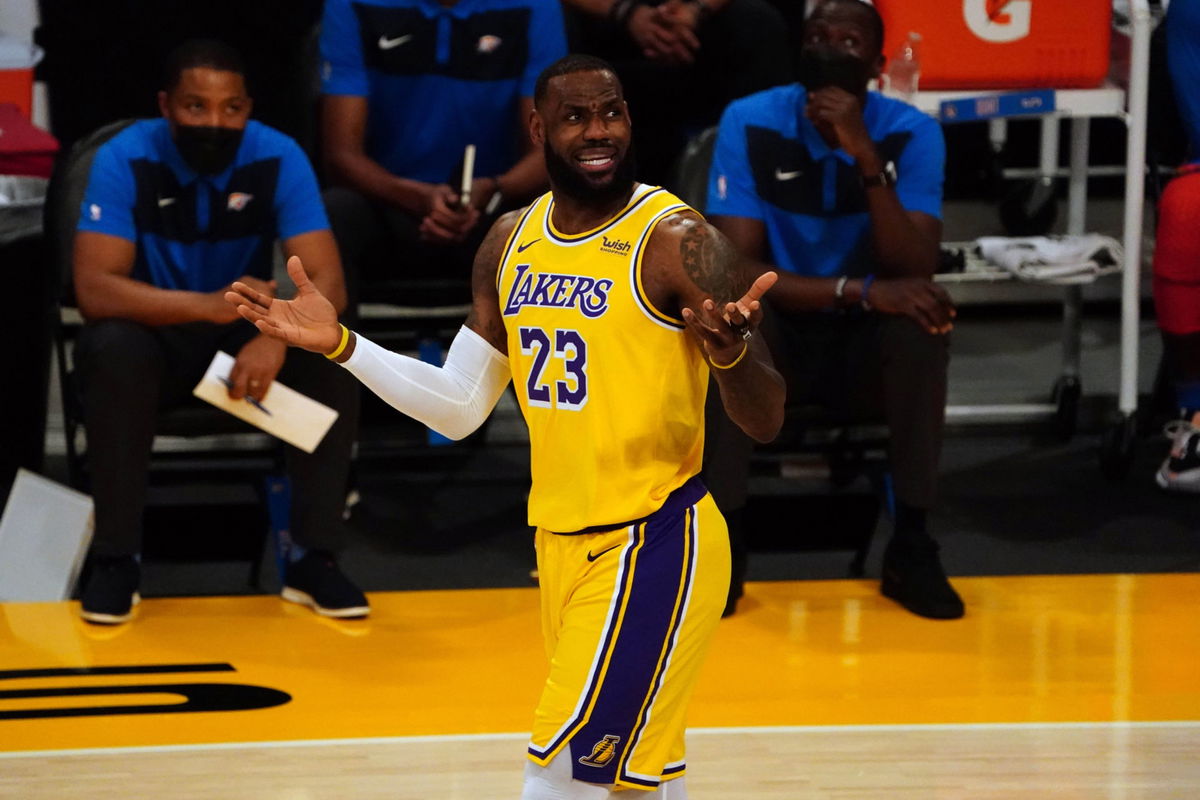 Los Angeles Lakers forward LeBron James