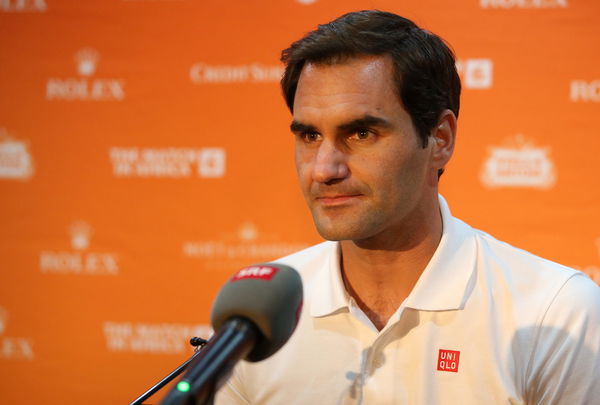 The Match in Africa: Roger Federer Arrival Press Conference