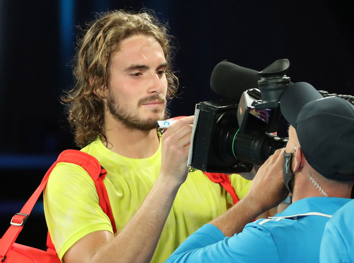 I Can Just Leave If You Want Me To Stefanos Tsitsipas Gives An Awkaward Interview At Australian Open 2021 Essentiallysports