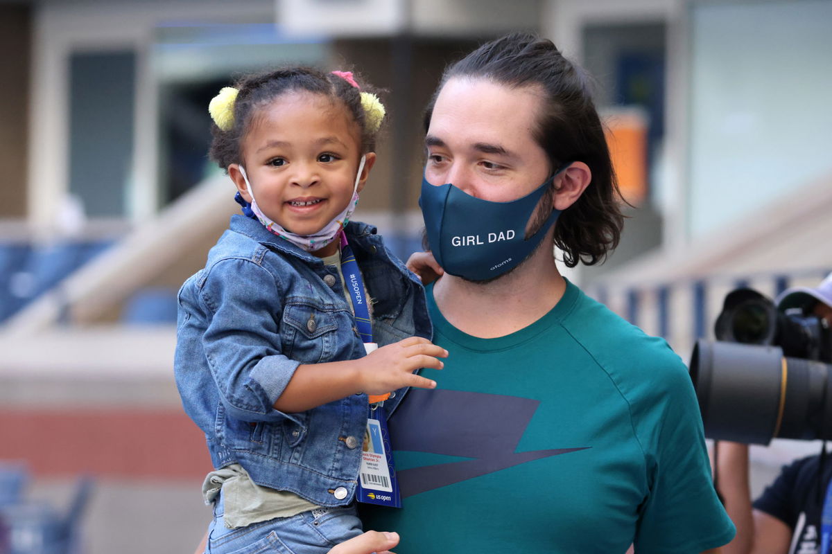 Serena Williams' husband Alexis Ohanian and daughter Olympia