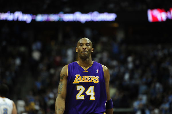 Los Angeles Lakers shooting guard Kobe Bryant (24) during the second quarter in game 3 of the first round of the NBA playoffs Friday, May 4, 2012 at Pepsi Center in Denver Colorado. AAron Ontiveroz, The Denver Post