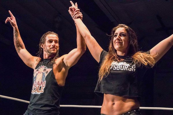 Britt Baker and Adam Cole