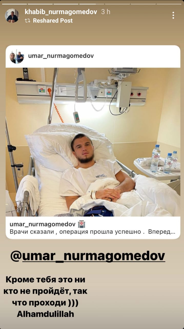 Umar Nurmagomedov out of competition for six months following ligament surgery - Umar Nurmagomedov