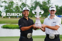 Patrick Cantlay (R) and Xander Schauffele (L) at Zurich Classic of New Orleans