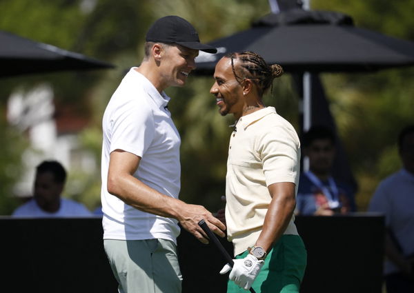 Tom Brady and Lewis Hamilton host an event in Miami