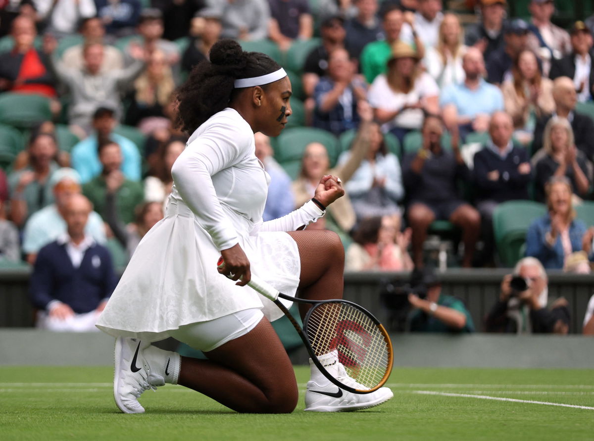 Pregnant Serena Williams Pops in Hot Pink Sneakers at F1 Grand