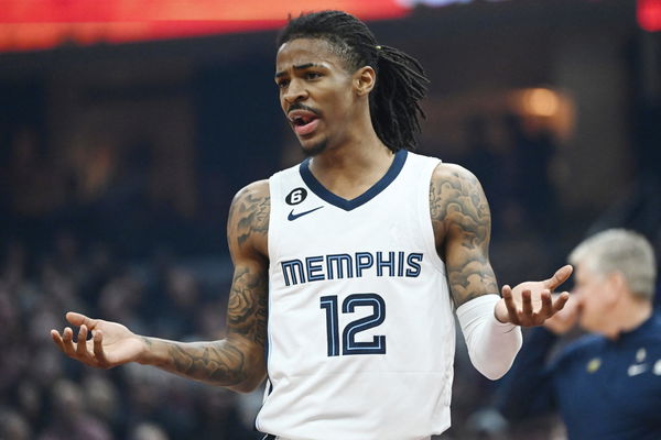 Ja Morant of the Memphis Grizzlies arrives to the arena prior to