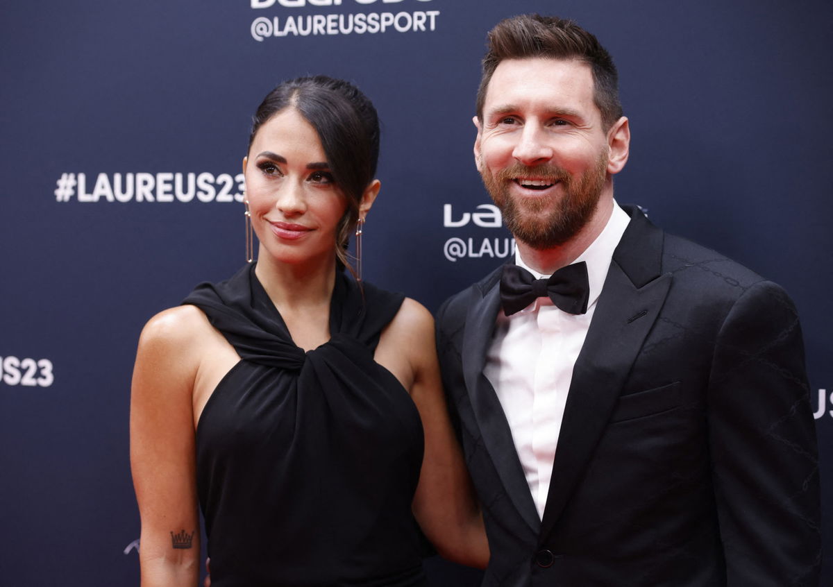 Lionel Messi's wife Antonela carries £2,000 purse and wears £1,500 boots at  plush Louis Vuitton womenswear show