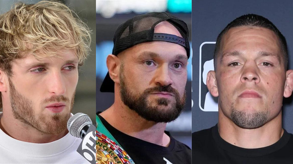 Logan paul, Tyson Fury, Nate diaz