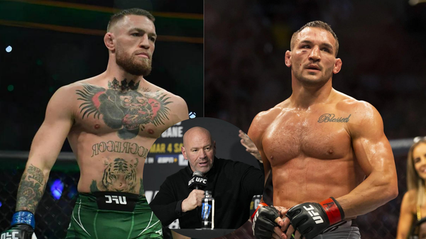 Conor McGregor,Michael chandler, Dana WHite