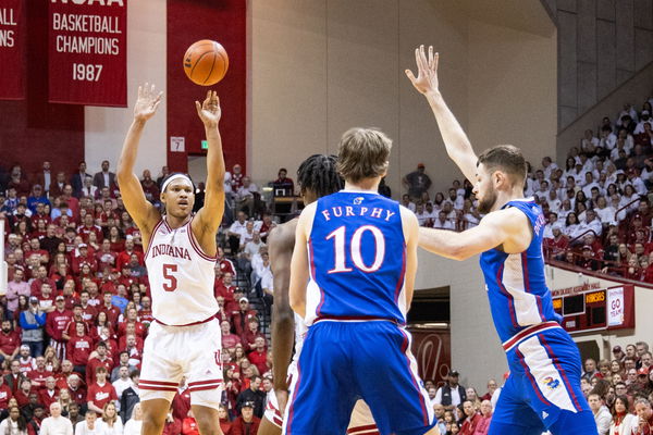 NCAA Basketball: Kansas at Indiana