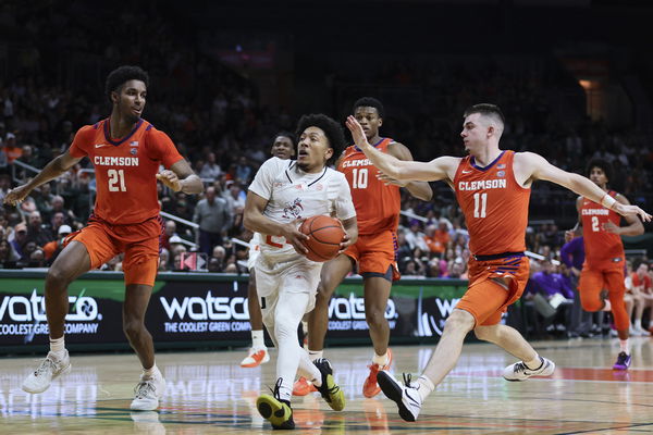 NCAA Basketball: Clemson at Miami (FL)