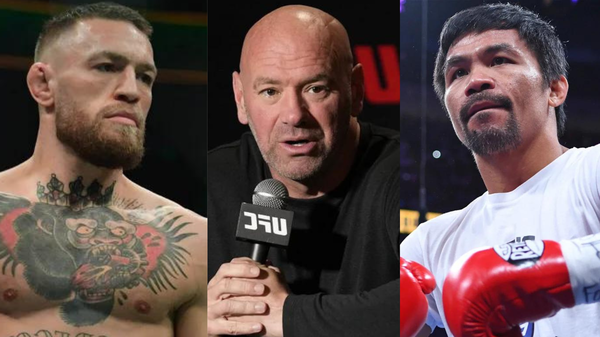 Conor Mcgregor, Dana White, Manny Pacquiao