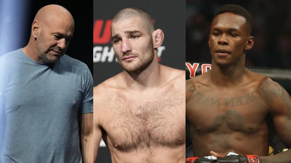 Dana White,Sean Strickland,Israel Adesanya