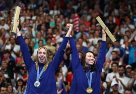 Swimming &#8211; Women&#8217;s 100m Butterfly Victory Ceremony