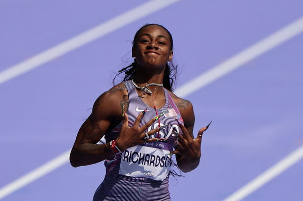 Athletics &#8211; Women&#8217;s 100m Round 1 &#8211; Heat 1