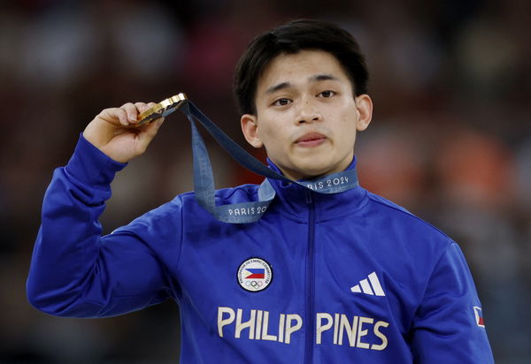 Artistic Gymnastics &#8211; Men&#8217;s Floor Exercise Victory Ceremony