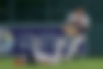 Jorge Soler falls - Atlanta Braves