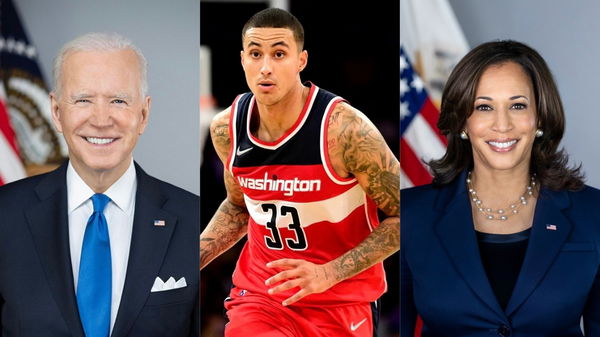 Joe Biden, Kyle Kuzma, Kamala Harris