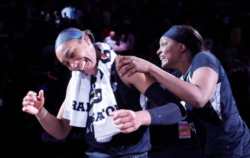 Aces’ NaLyssa Smith Reveals A’ja Wilson’s Vulnerable Side With Half-Time Chat During Fever Game