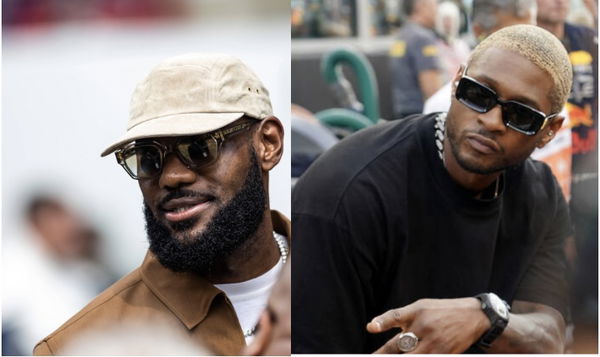 LeBron James and Usher Collage