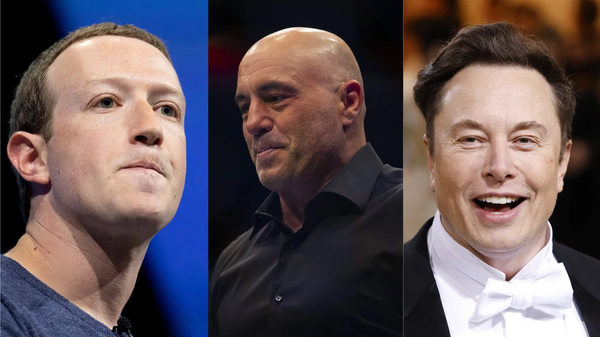 Mark Zuckerberg, Joe rogan, Elon Musk