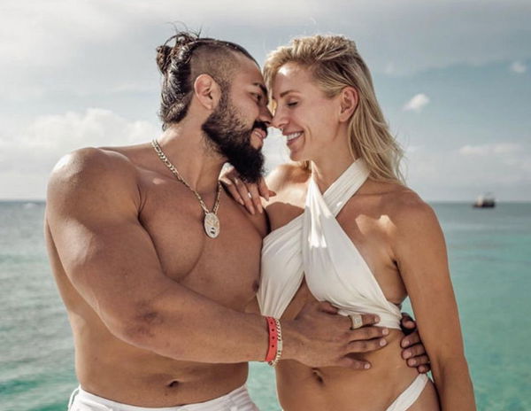 WWE Star Charlotte Flair and Andrade El Idolo Turn Up the Heat on Their  Wedding Day - EssentiallySports